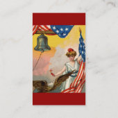 American Flag Business Card Visitenkarte (Rückseite)