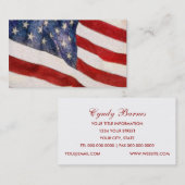 American Flag Business Card Visitenkarte (Vorne/Hinten)
