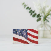 American Flag Business Card Visitenkarte (Stehend Vorderseite)