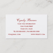 American Flag Business Card Visitenkarte (Rückseite)