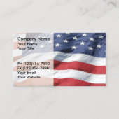 American Flag Business Cards Visitenkarte (Vorderseite)