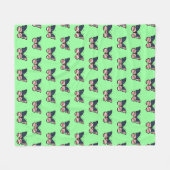 American Flag Butterfly Design-62615 Fleecedecke (Vorderseite (Horizontal))