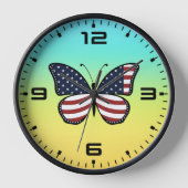 American Flag Butterfly Design-62615 Uhr (Vorderseite)