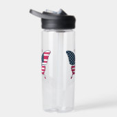 American Flag Butterfly Design-62616 Trinkflasche (Rechts)