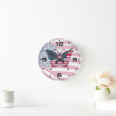 American Flag Butterfly Design-62616 Uhr (Zuhause)