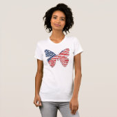 American Flag Butterfly T-Shirt (Vorne ganz)
