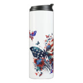 American Flag Butterfly Thermosbecher (Nach links gedreht)