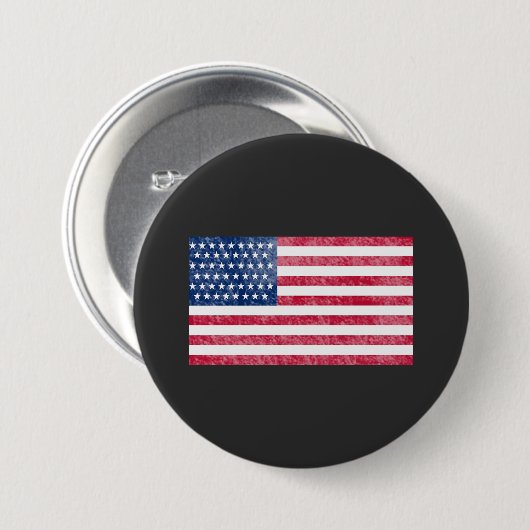 American flag button (Vorne & Hinten)