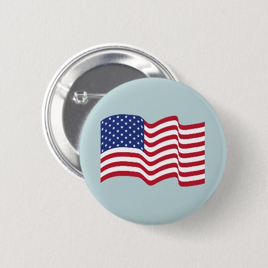 American Flag Button Gift (Vorne & Hinten)