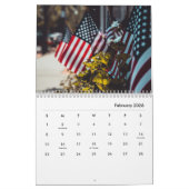 American Flag Calendar 2025 Kalender (Feb 2026)