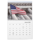 American Flag Calendar 2025 Kalender (Jan 2026)