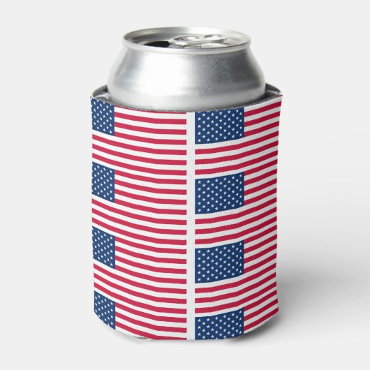 American Flag Can Cooler USA - Patriotic Dosenkühler (Kanne Vorderseite)