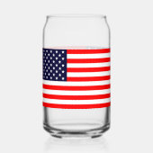 American Flag Can Glass Single oder Glass Set Dosenglas (Rückseite)
