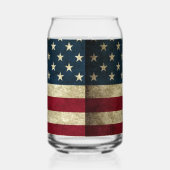 American Flag Can Glass Single oder Glass Set Dosenglas (Links)