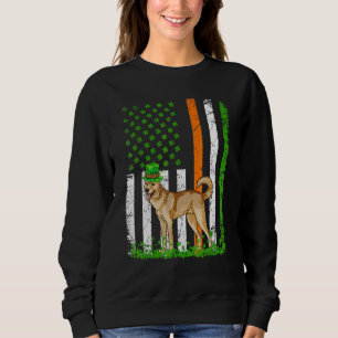 American Flag Canaan Dog Lovers St Patricks Da Sweatshirt