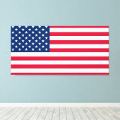 American Flag Canvas Print Leinwanddruck (Insitu (Holzboden))