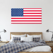 American Flag Canvas Print Leinwanddruck (Insitu (Schlafzimmer))