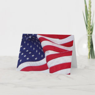 American Flag Card Karte