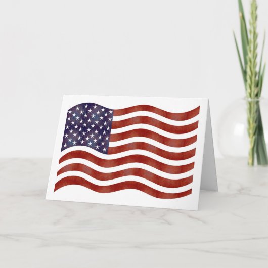 American Flag Card Karte (Vorderseite)