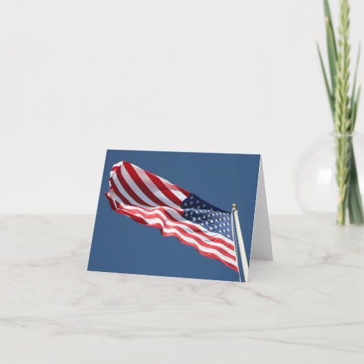 American Flag Card Karte (Vorderseite)
