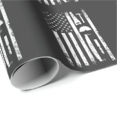 American Flag Carpenter Tools Woodworker Handwerke Geschenkpapier (Rolleneckpunkt)
