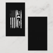 American Flag Carpenter Tools Woodworker Handwerke Visitenkarte (Vorne/Hinten)
