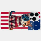 American Flag Cat Case-Mate iPhone Hülle (Rückseite (Horizontal))