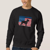 American Flag Catahoula Leopard Sweatshirt (Vorderseite)