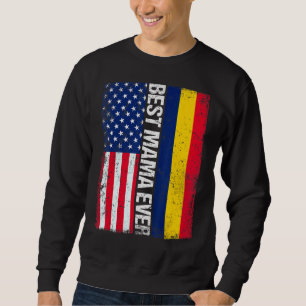 American Flag Chad Flag Best Mama Ever Family Sweatshirt