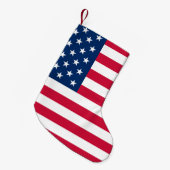 American Flag Christmas Strumpf USA Kleiner Weihnachtsstrumpf (Vorderansicht (hängend))
