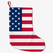 American Flag Christmas Strumpf USA Kleiner Weihnachtsstrumpf (Vorderseite)