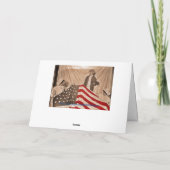 American Flag Circa 1890er Jahre Fotografie und Zi Karte (Rückseite)