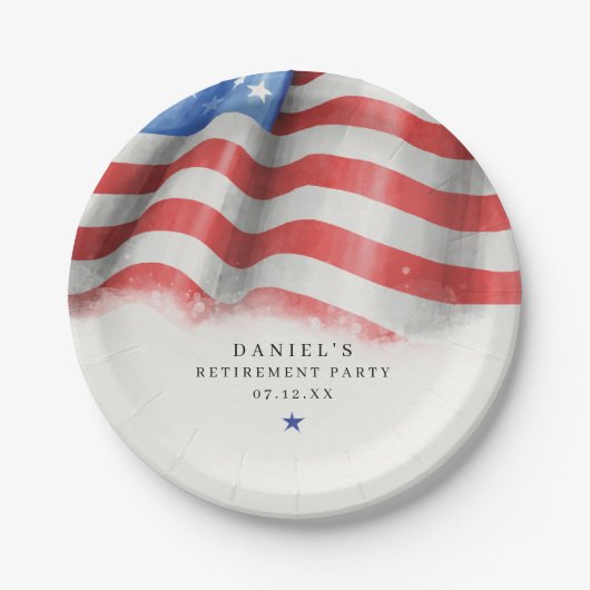 American Flag Classic Pappteller (Vorderseite)