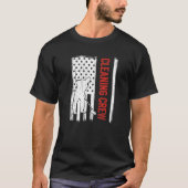 American Flag Cleaning Crew 4. Juli Custodian Cle T-Shirt (Vorderseite)