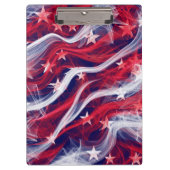 American flag Clipboard Klemmbrett (Vorderseite)