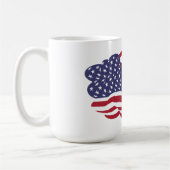 American Flag Cloud Coffee Tasse (Links)
