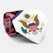 American Flag Coat of Arms Patriotic United Staate Krawatte (Gerollt)