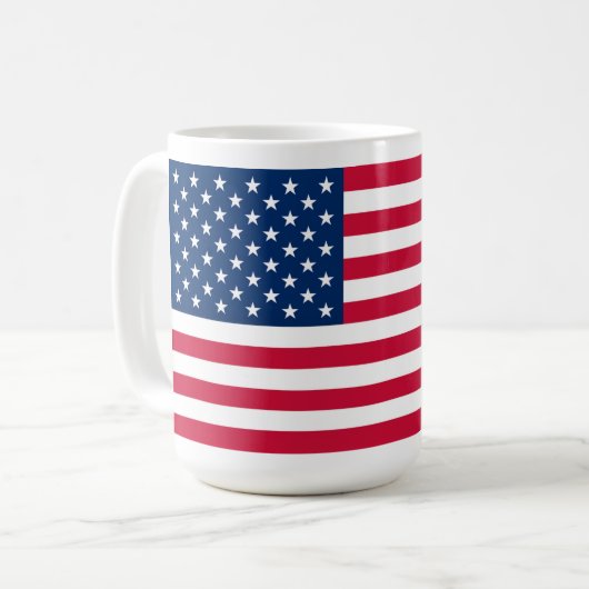 American Flag Coffee Mugs USA Kaffeetasse (Vorderseite Links)