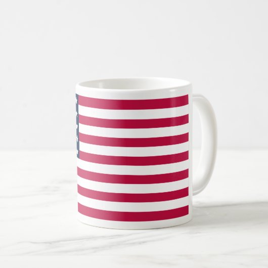 American Flag Coffee Tasse (VorderseiteRechts)