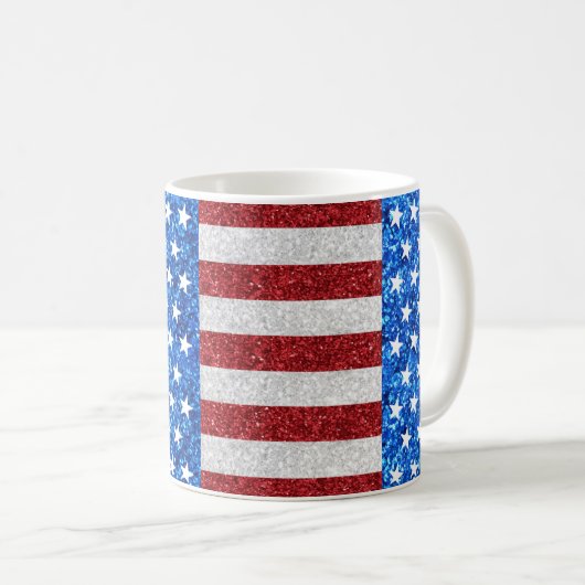 American Flag Coffee Tasse (VorderseiteRechts)