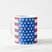 American Flag Coffee Tasse (Vorderseite Links)
