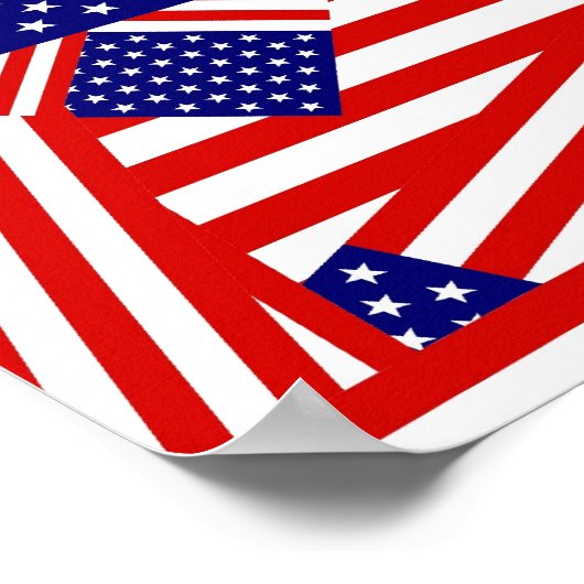 American Flag Collage Poster (Ecke)
