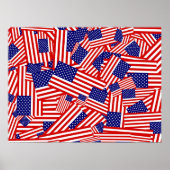 American Flag Collage Poster (Vorne)