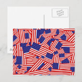 American Flag Collage Postkarte (Vorne/Hinten)