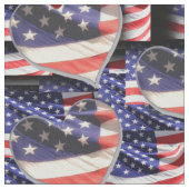 American Flag Collage Stoff (Nahaufnahme)