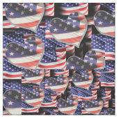 American Flag Collage Stoff (Muster)