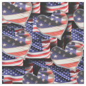 American Flag Collage Stoff (Nahaufnahme)