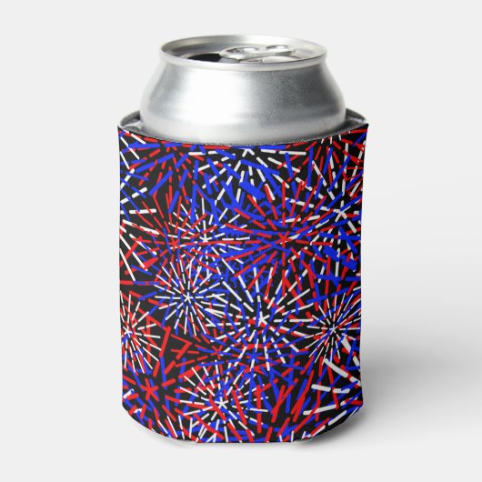 American Flag Colors Firework Design Dosenkühler (Kanne Vorderseite)