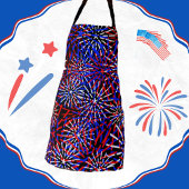 American Flag Colors Firework Design Schürze