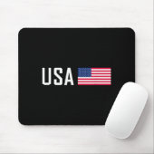 American Flag Cool Patriotic Men Women 4th Of July Mousepad (Mit Mouse)